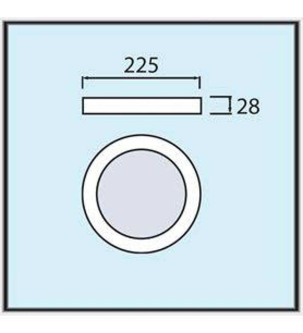 HOROZ CAROLİNE-24W BEYAZ S.Ü.YUVARLAK LED PANEL