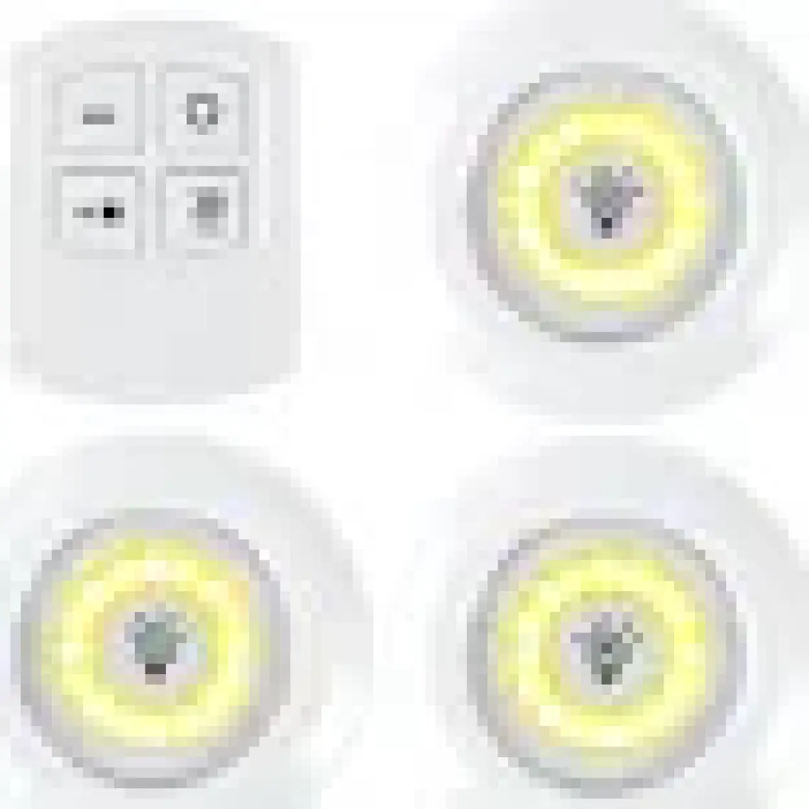 Upway Kumandalı Dolap Tezgah Üstü Parlaklık Ayarlanabilir Cob LED Gece Lambası-3’lü Paket