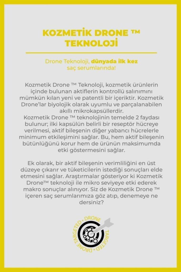 the fair. Drone-targeted Keratin Kırılma Karşıtı Vegan Saç Serum %1 Hyalufiller Drone Keratin 50 ml