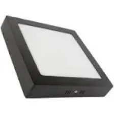 LAMPTIME Sıva Üstü Slim LED Downlight Siyah Gövde 16W Kare 3000K Gunışığı Işık