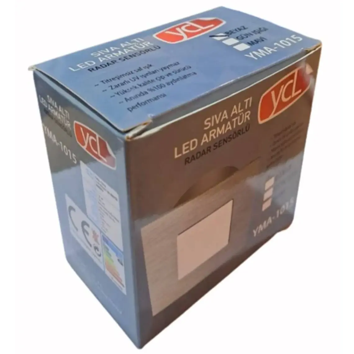 Ycl Sıva Altı LED Armatür Sensörlü Beyaz YMA-1015