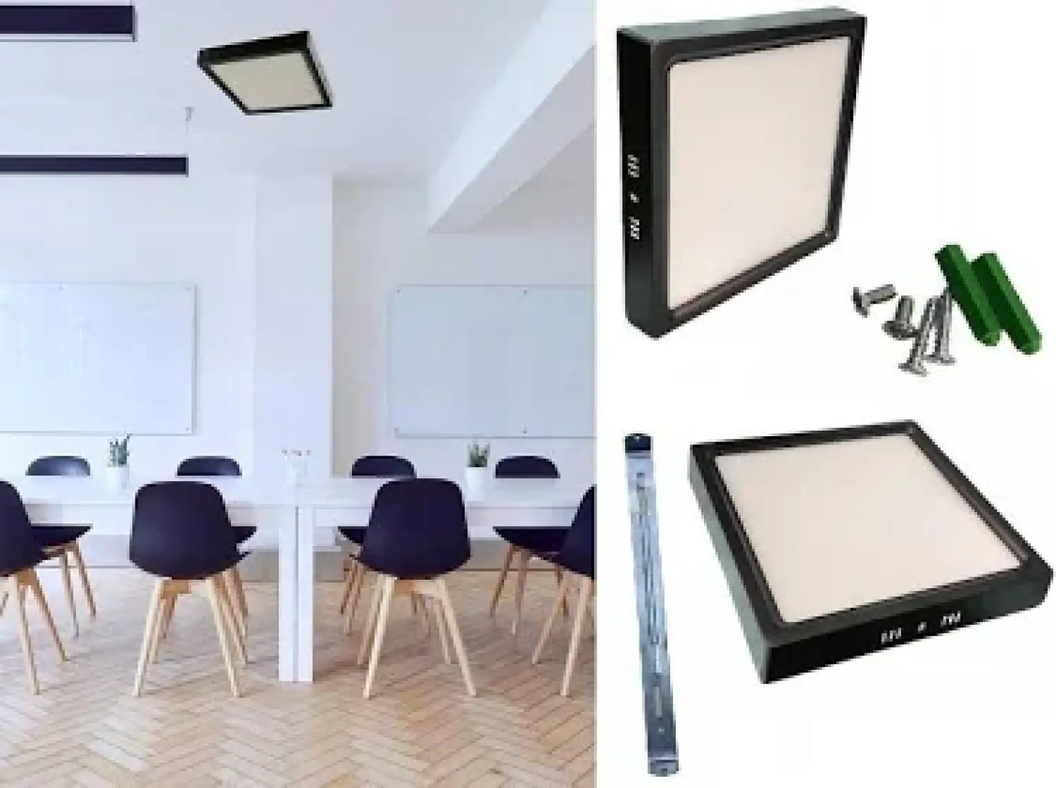 Cata 18W Sıva Üstü Kare LED Panel Armatür CT-5234 Beyaz Işık