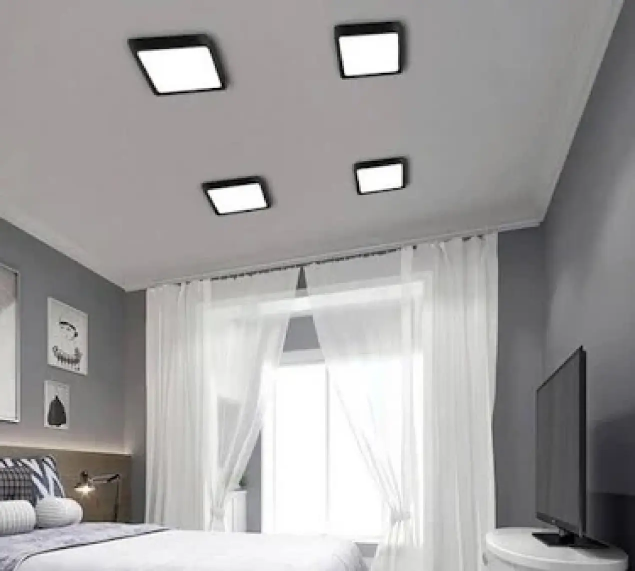 Cata 18W Sıva Üstü Kare LED Panel Armatür CT-5234 Beyaz Işık