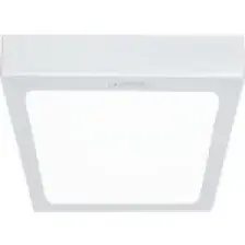 LAMPTIME Sıva Üstü Slim LED Downlight Beyaz Gövde 20W Kare 6500K Beyaz Işık