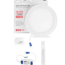 ACK 12W Sıva Üstü Yuvarlak LED Panel Armatür Beyaz Gövde 4000K Ilık Beyaz