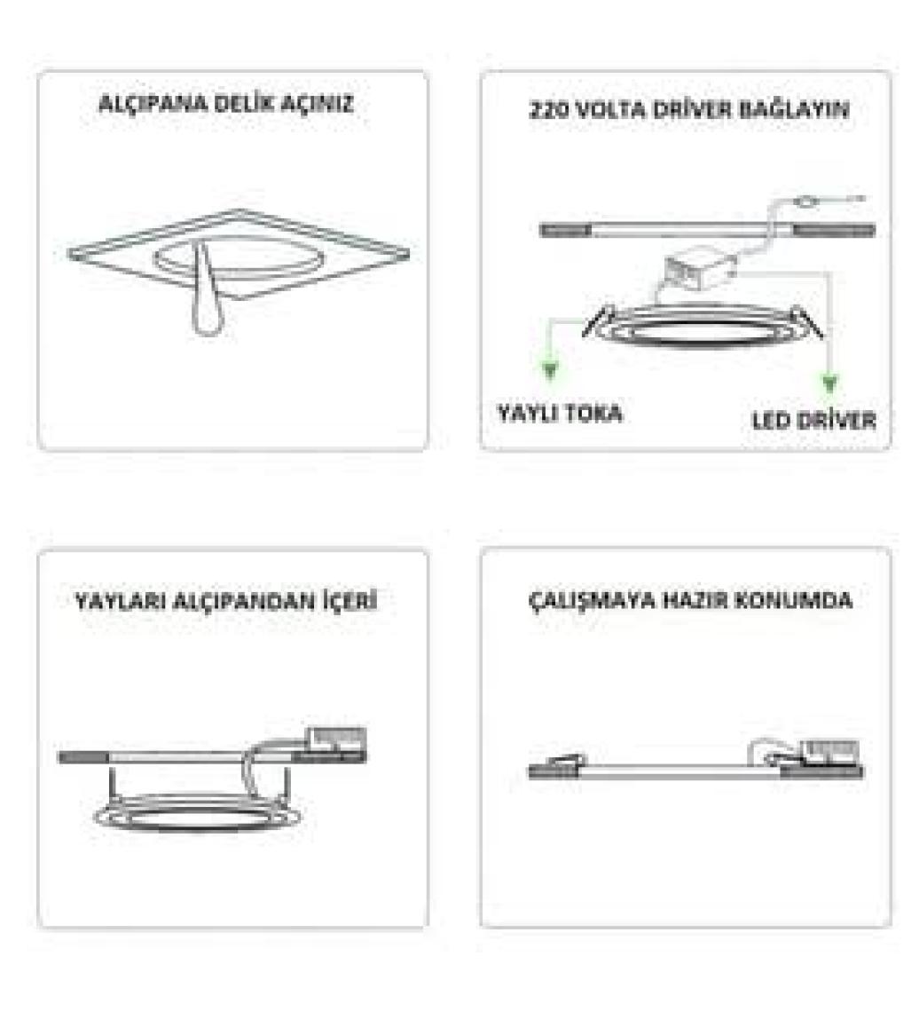 Cata 18 Watt Panel Led Armatür Beyaz Işık