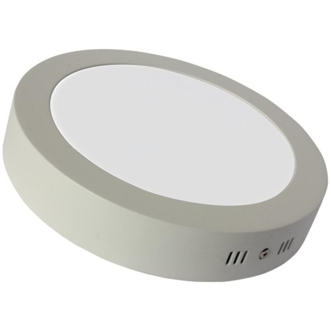 LAMPTIME Sıva Üstü Slim LED Downlight Beyaz Gövde 24W Yuvarlak 3000K Gunışığı Işık