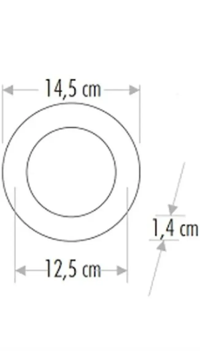 Cata Ct-5146 9W 4 İnç Slim Led Panel Armatür