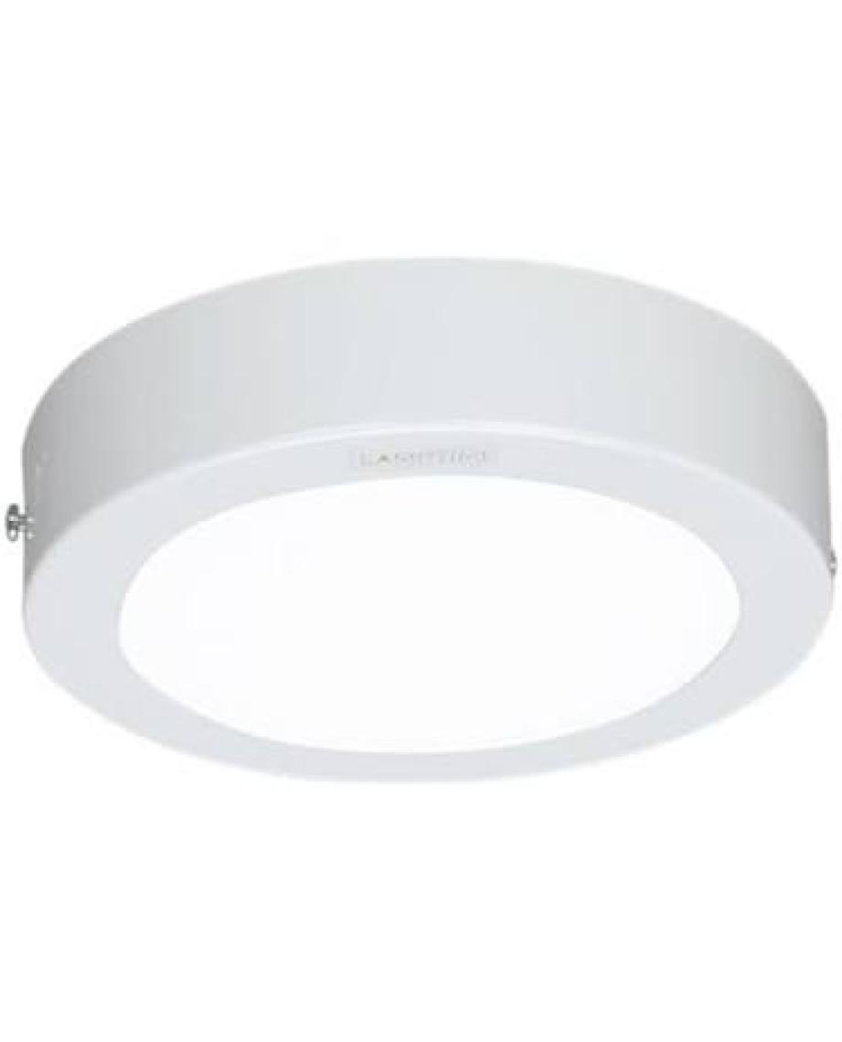 LAMPTIME Sıva Üstü Slim Led Downlight Beyaz Gövde 6W Yuvarlak 6500K Beyaz Işık
