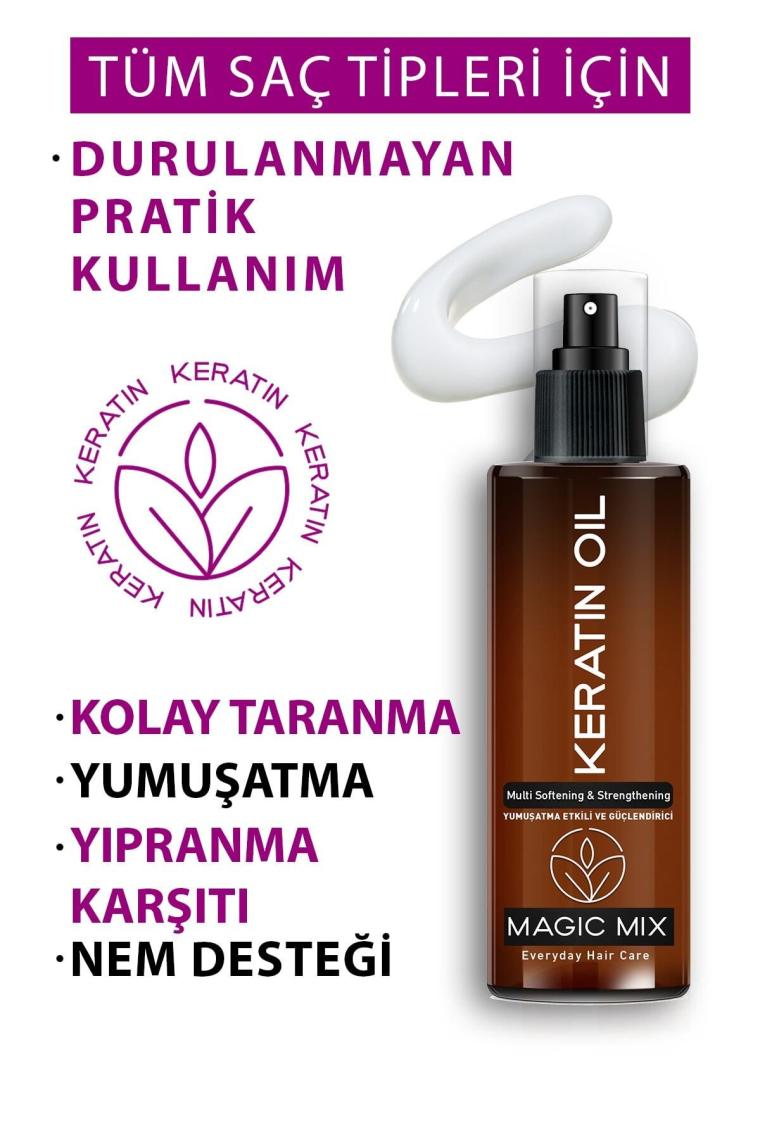 Magıc Mıx Aşırı Yıpranmış Saçlar Için Keratin Yağı 110 ml