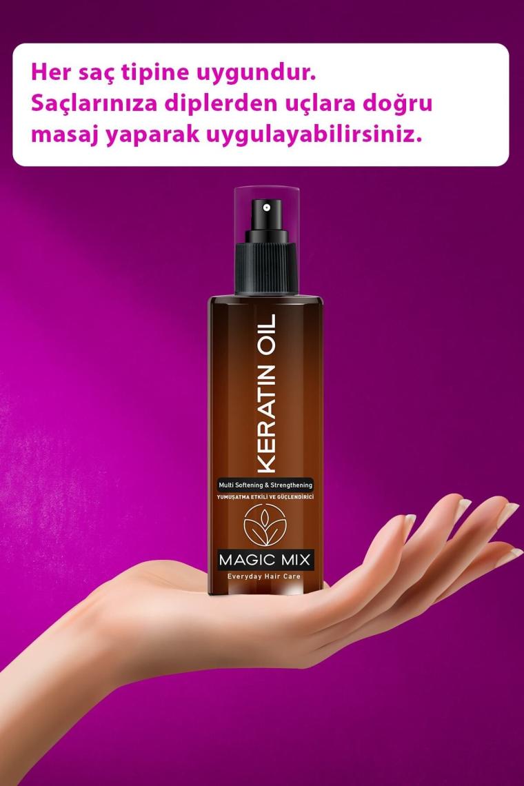 Magıc Mıx Aşırı Yıpranmış Saçlar Için Keratin Yağı 110 ml