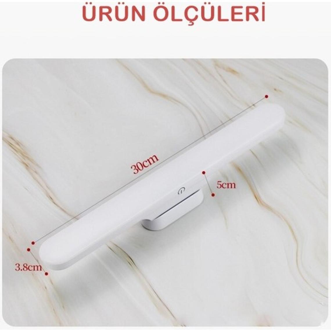 Mıknatıslı Kabin LED Işık USB Şarjlı Kablosuz LED Lamba 3 Farklı Işık Modu Cata Martı Aplik