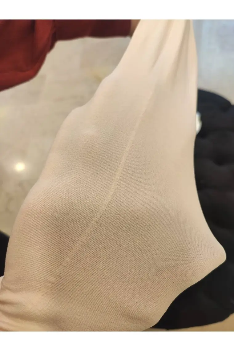 Gymo Dancewear Arkası Çizgili Pembe Bale Çorabı