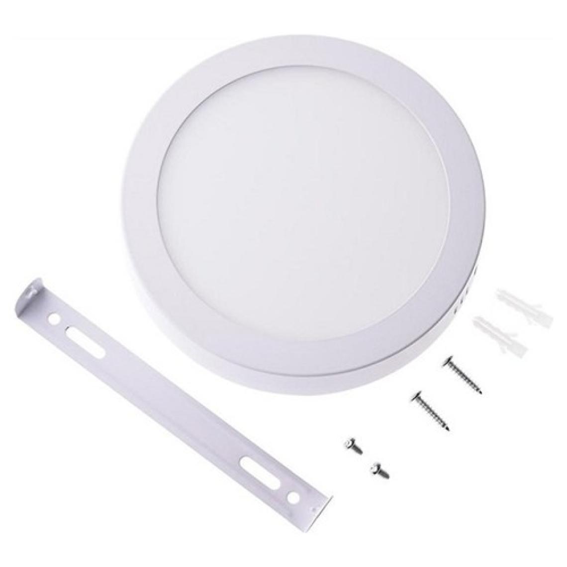 Cata 18 Watt Panel LED Armatür Sıva Üstü Yuvarlak Ct 5233 Beyaz Işık 6400K Alüminyum Kasa