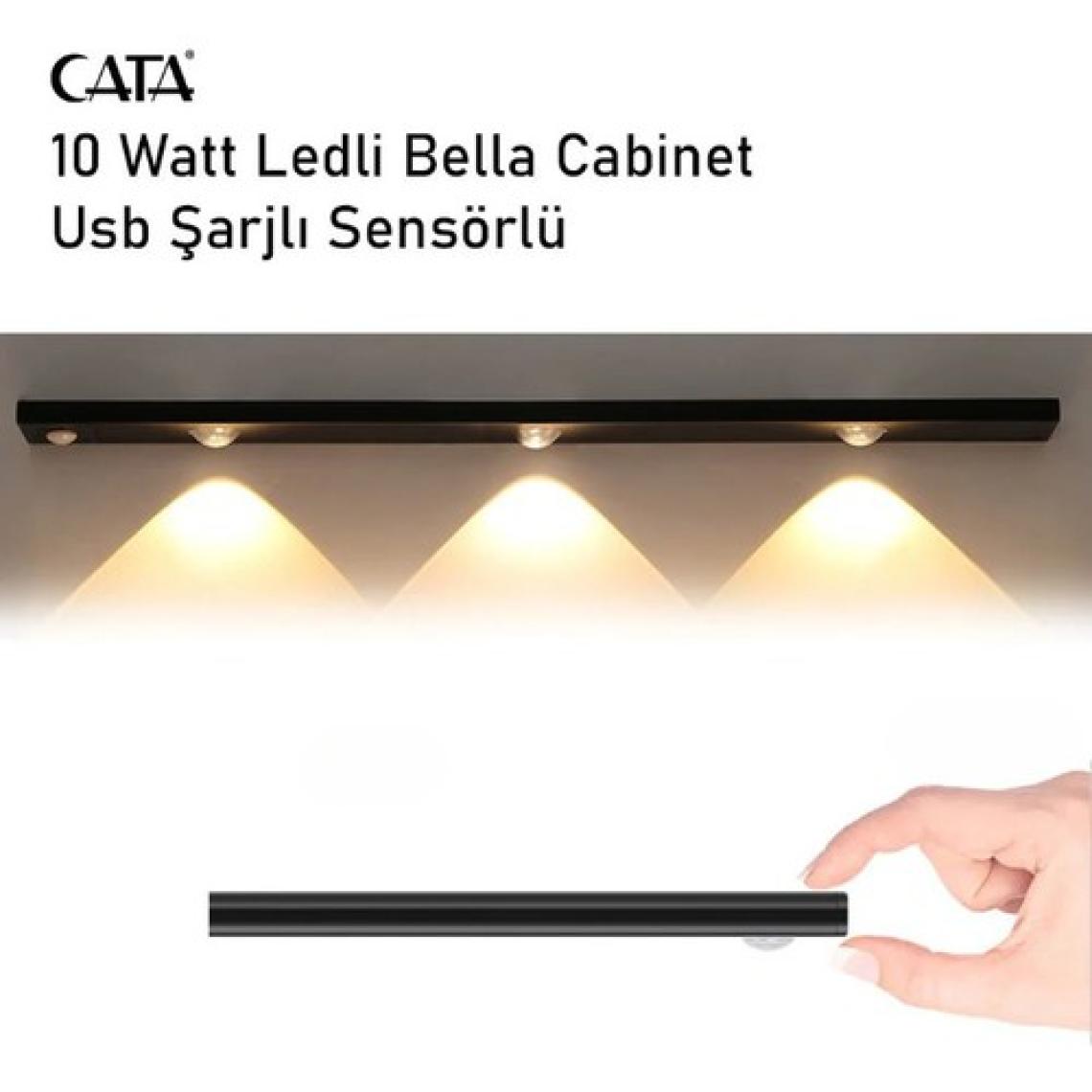Cata Ct 2464 Cata 10W Şarjlı Sensörlü Dolap Içi Armatür Günışığı 4000K