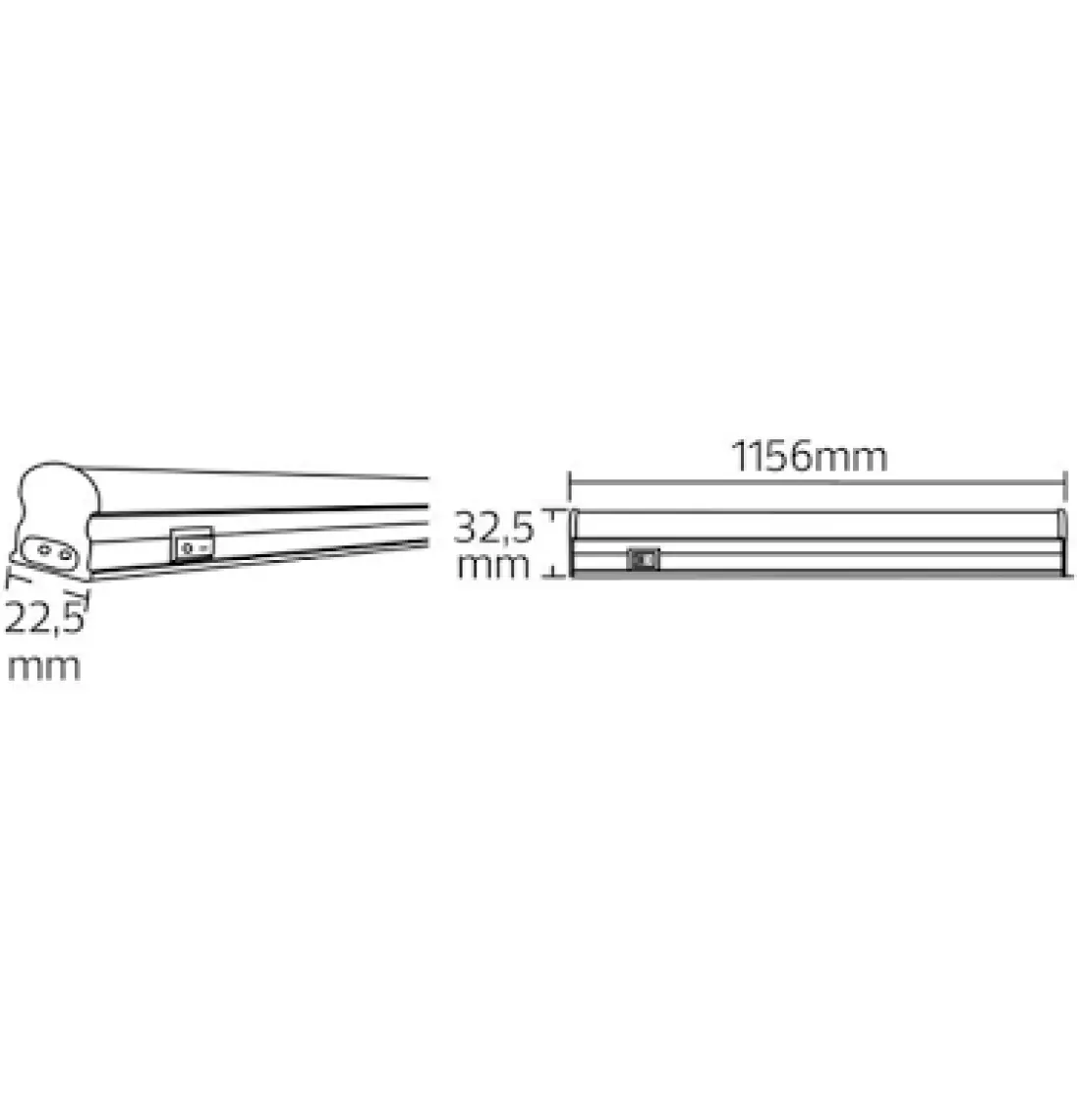 Sigma 120cm 14w T5 Led Bant Armatür Anahtarlı 6400k Beyaz
