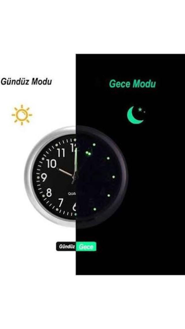 Dailytech Aydınlık Araç Araba Tekne Bisiklet Için Mini Kuvars Saat