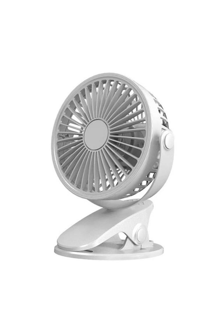 Aksesuarcı Sıkıştırmalı Şarj Edilebilir 3 Kademe Taşınabilir Kıskaçlı Mini Fan Sessiz Vantilatör Soğutma