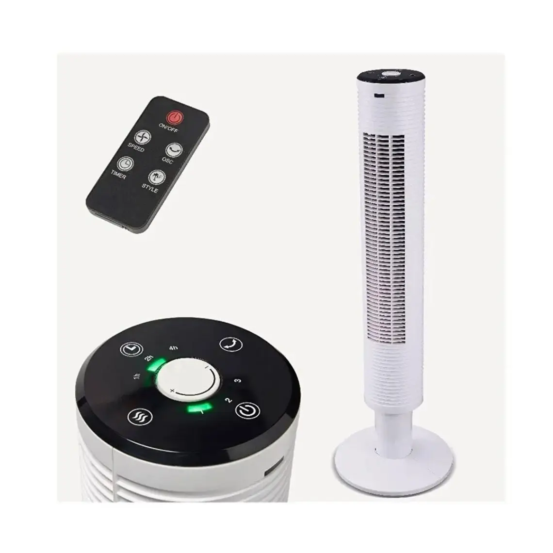 Blyss Kule Tipi Vantilatör Beyaz Kumandalı 45W,65*  Goodhaustore