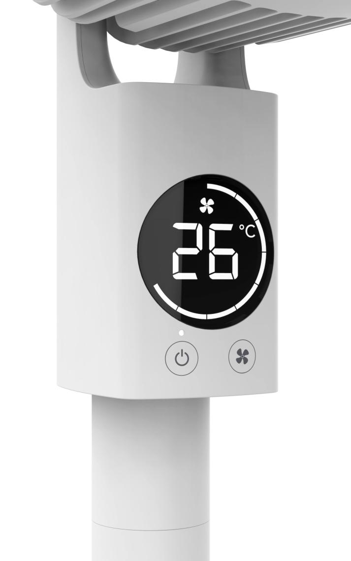 Meaco Sefte® 10” Ultra Sessiz Ayaklı Vantilatör – Uyku Modlu ve Enerji Tasarruflu Serinletici Fan