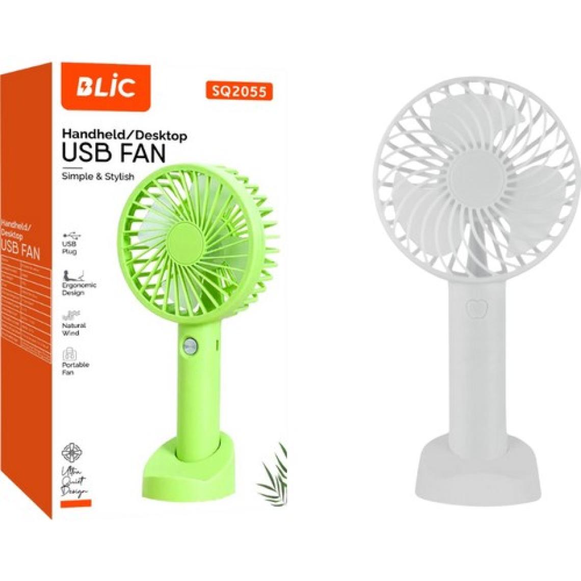 Ultra Sessiz Uzun Şarjlı Fan Mini Taşınabilir El ve Masa Üstü 3 Kademeli Vantilatör