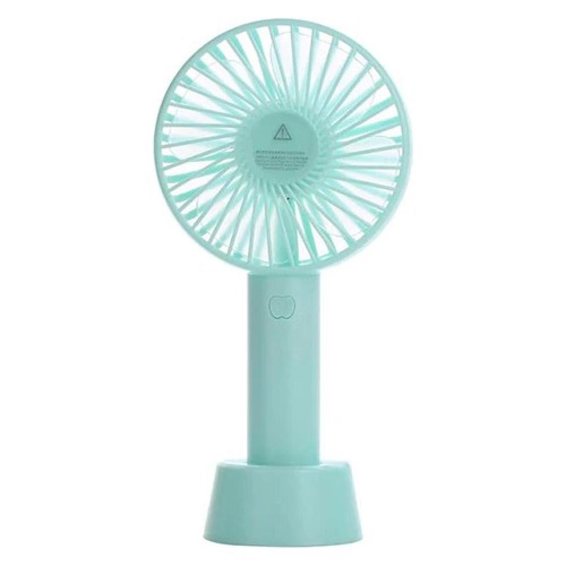 Desingshop  Mini Şarjlı Standlı El Vantilatörü Fanı Soğutucu Vantilatör Turkuaz