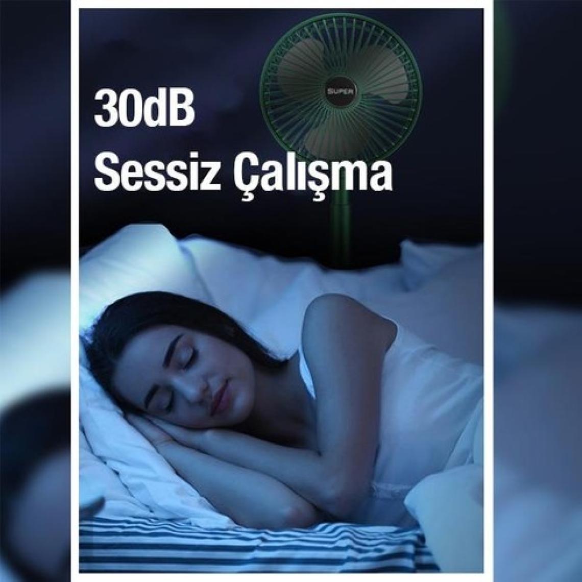 Coofbe 3 Modlu Dokunmatik Oynar Başlıklı Taşınabilir Şarjlı Masaüstü Vantilatör Fan Ev Ofis Masaüstü Fan
