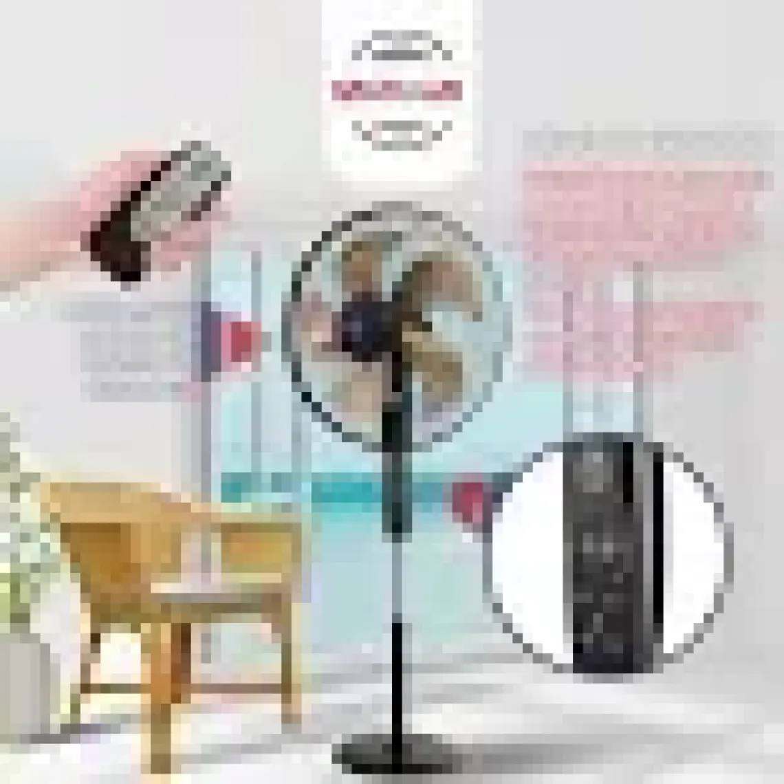 Mirkraft FS-K5018 Stand Fan Vantilatör Uzaktan Kumandalı 18''