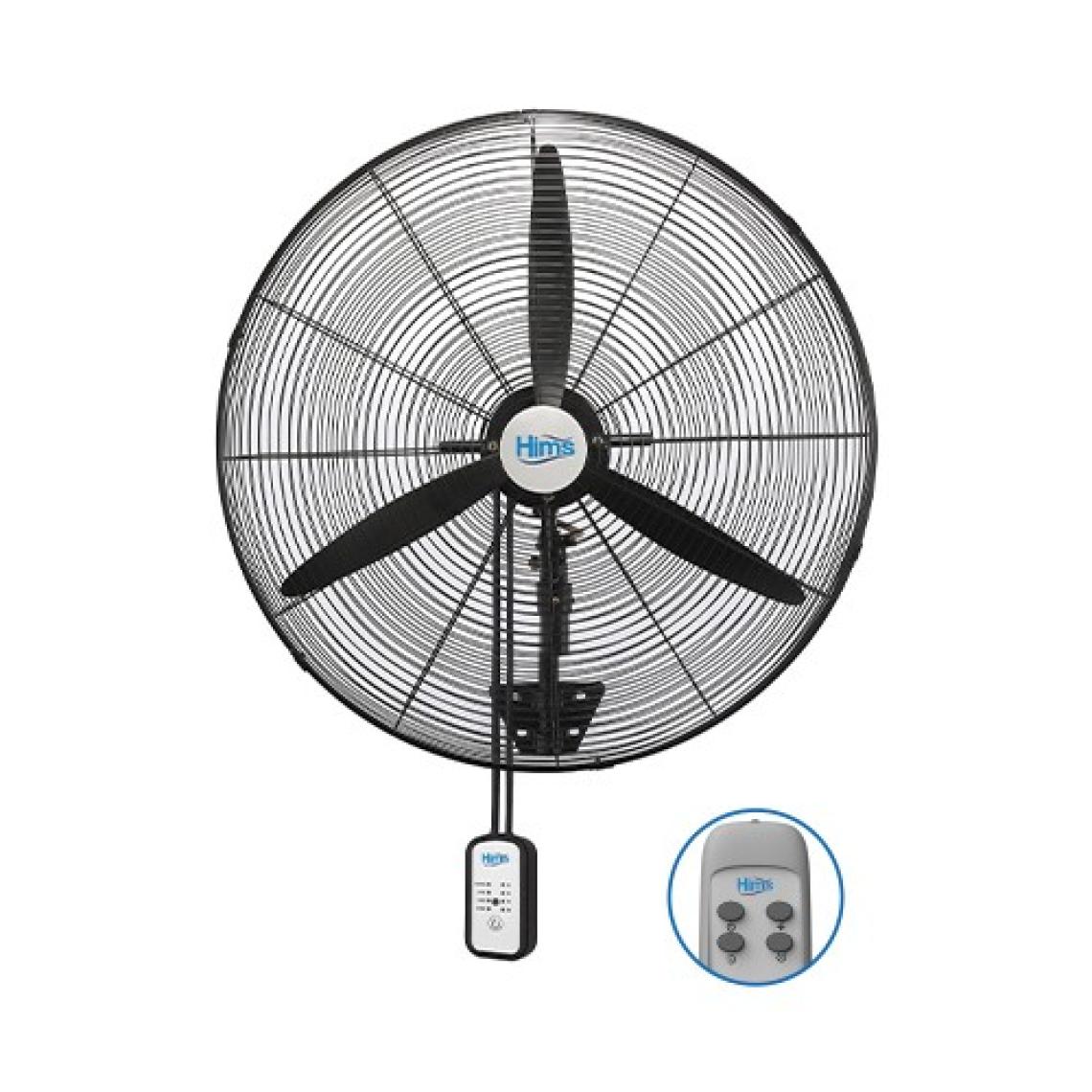 Hims Duvar Tipi Kumandalı Vantilatör 75 cm