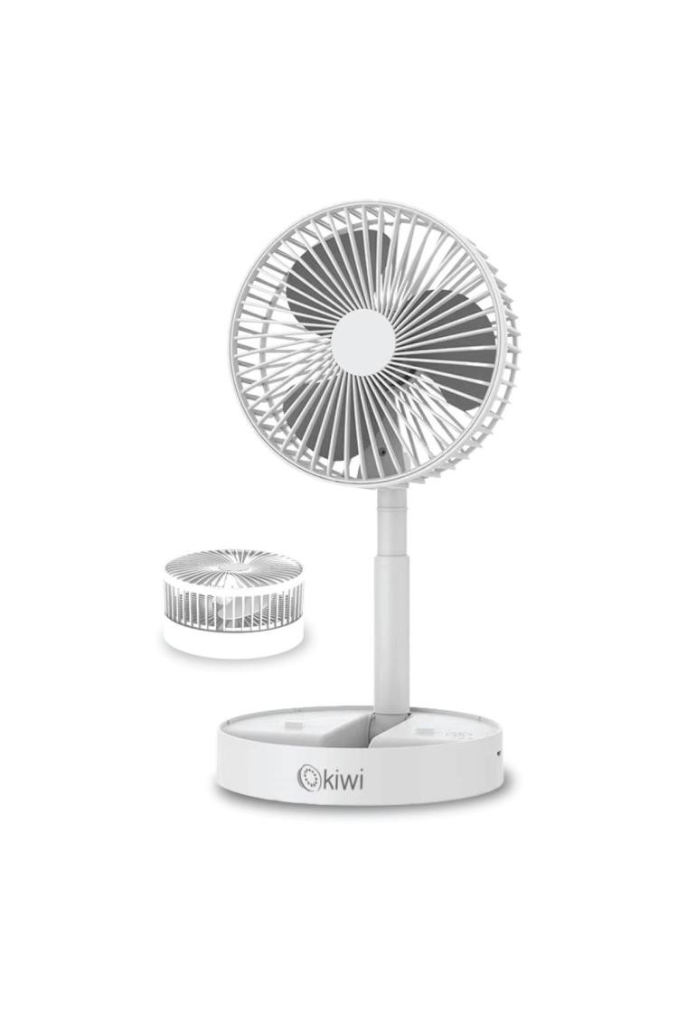 Kiwi KFAN-7608 Masa Üstü Vantilatör USB ŞARJLI16CM - 4.5WUZA-KISA- Açılı Akrobat Kollutelefonluklu3 Kademe Hız (5067)