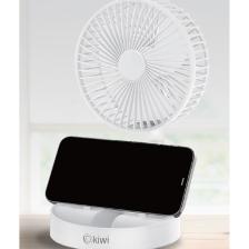 Kiwi KFAN-7608 Masa Üstü Vantilatör USB ŞARJLI16CM - 4.5WUZA-KISA- Açılı Akrobat Kollutelefonluklu3 Kademe Hız (5067)