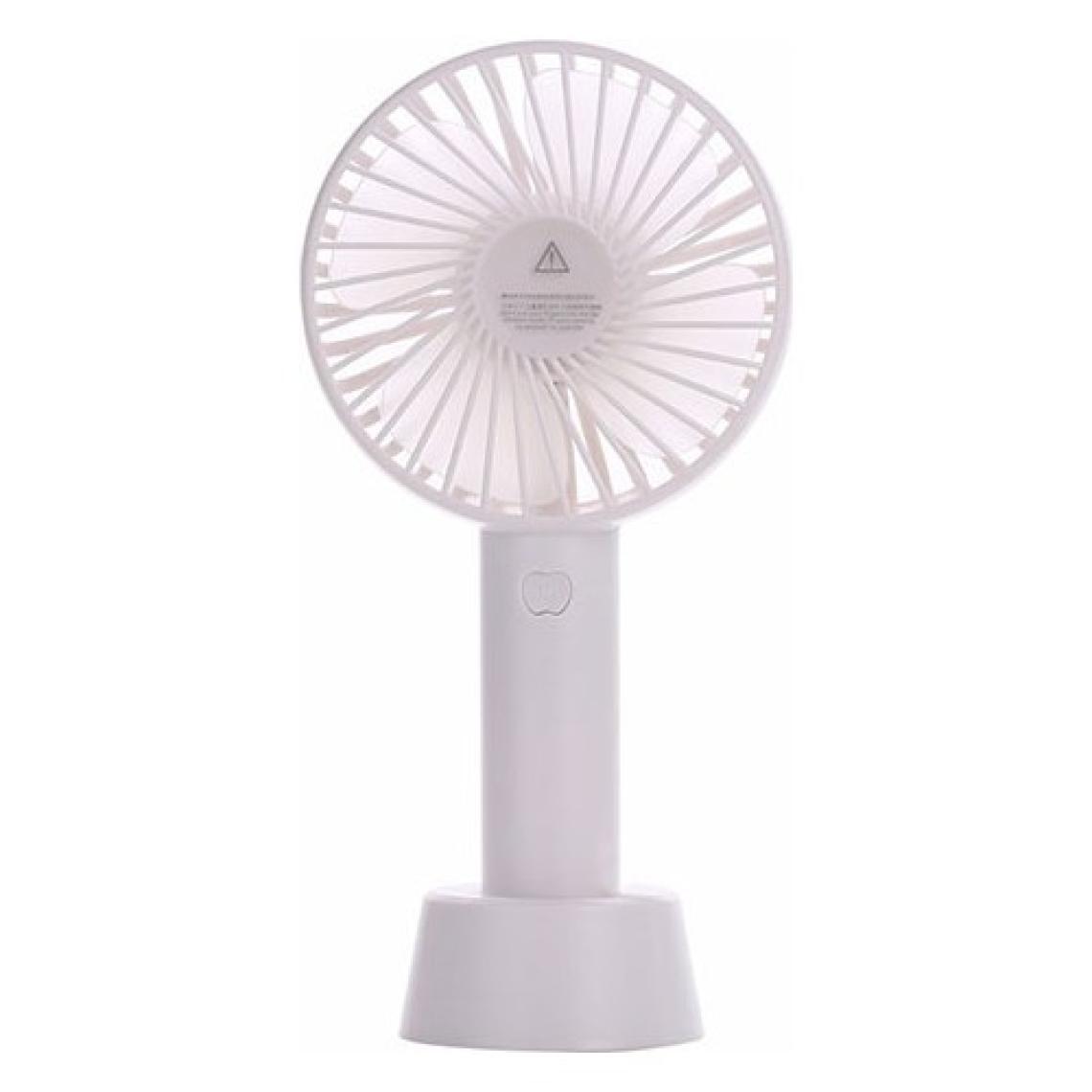Desingshop  Mini Şarjlı Standlı El Vantilatörü Fanı Soğutucu Vantilatör Beyaz