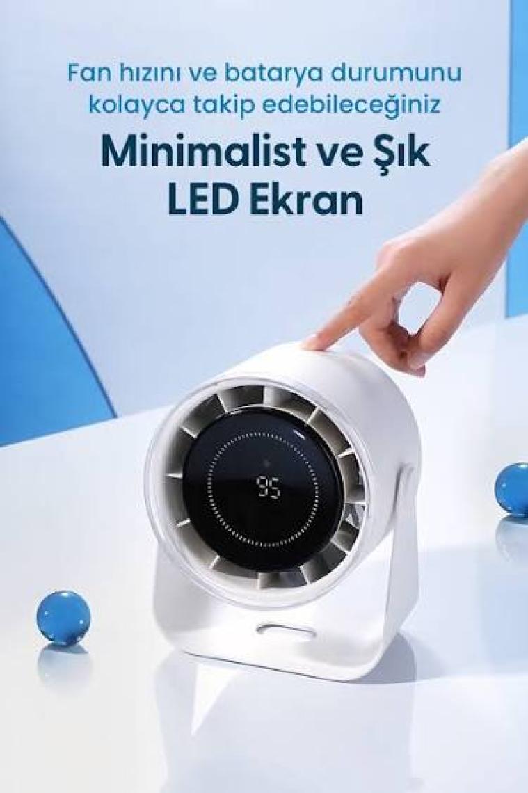 Daxi Airflowi AF02 Portatif Masaüstü Dijital Vantilatör