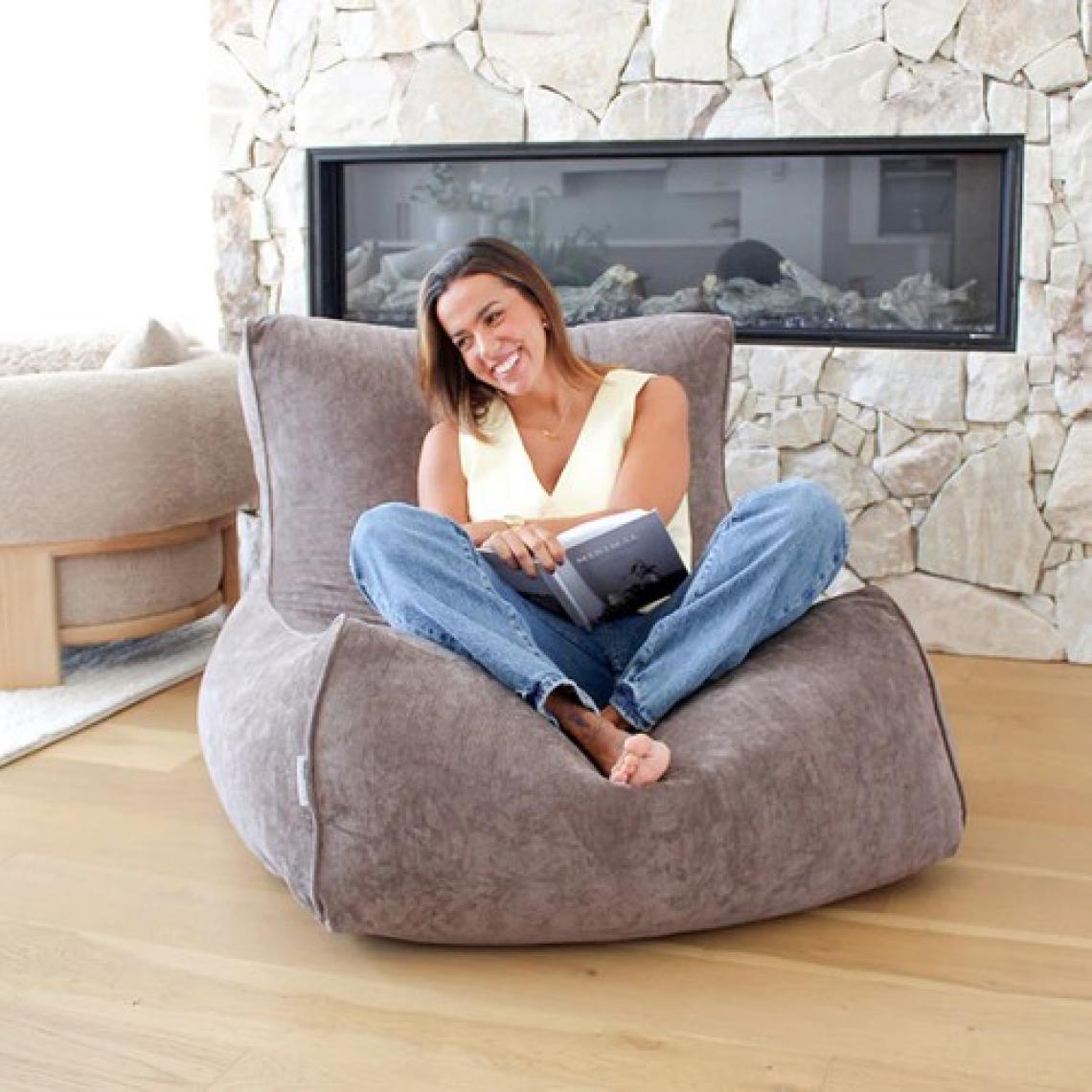 Patara Home Lüx Velvet Puff Aktiviye Koltuğu & Yeni Nesil & Puff Armut Koltuk