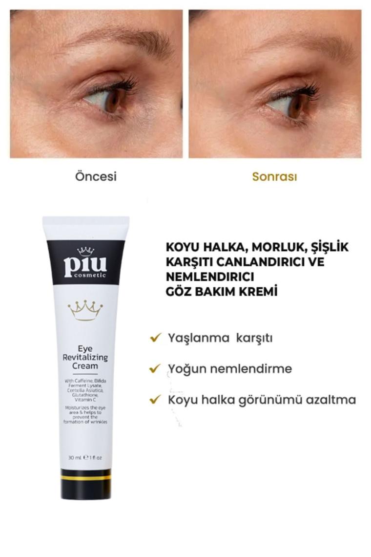 Kırışıklık Morluk Karşıtı Nemlendirici Ve Işıltı Veren Göz Kremi