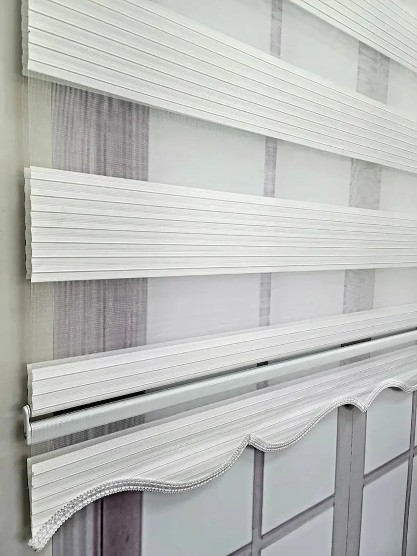 BBB Pliseli Zebra Stor Perde Ekru MZ481