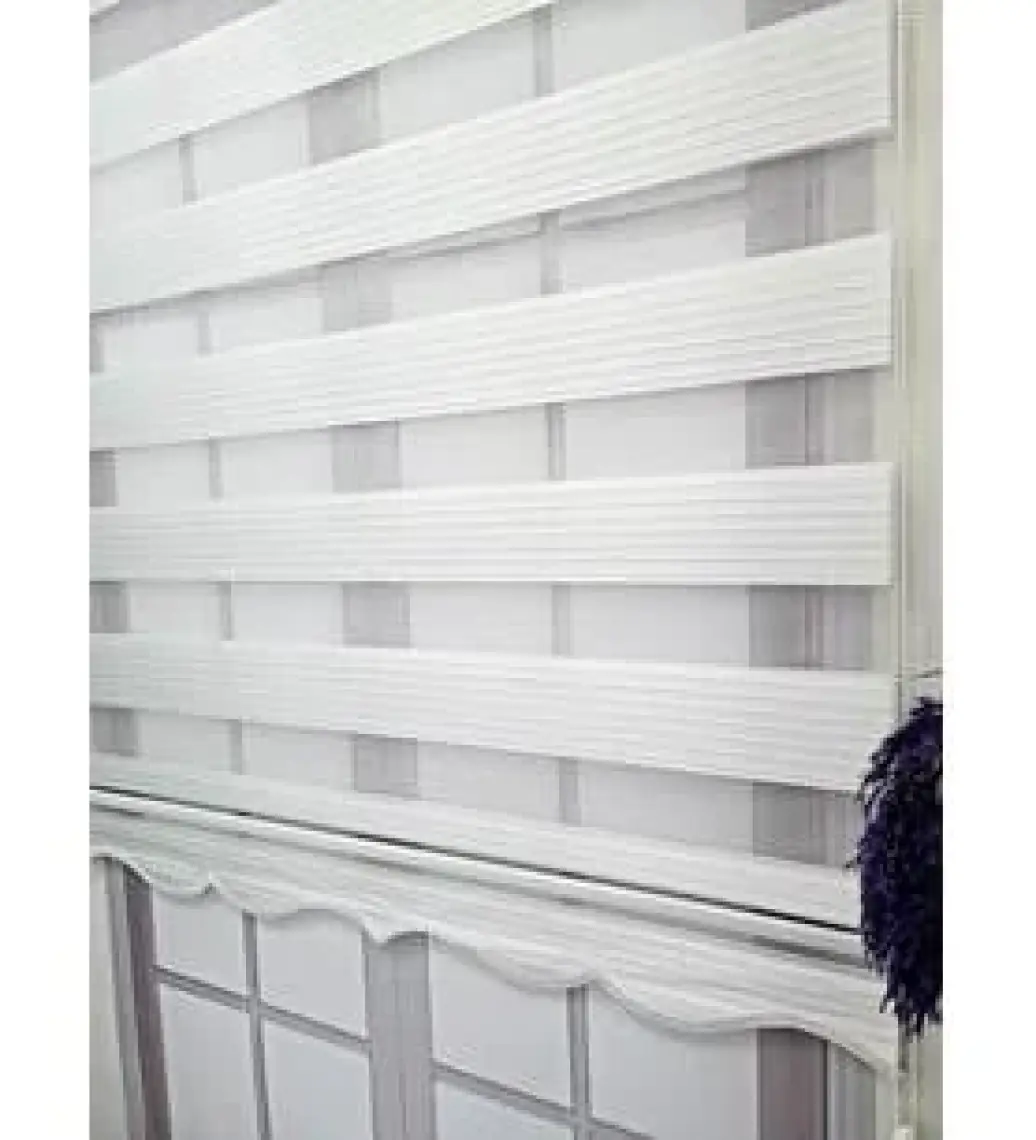 BBB Pliseli Zebra Stor Perde Ekru MZ481