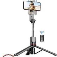 Torima L15 Siyah Led Işıklı Selfie Çubuğu Kablosuz Tripot Selfie Monopod Selfie Stick