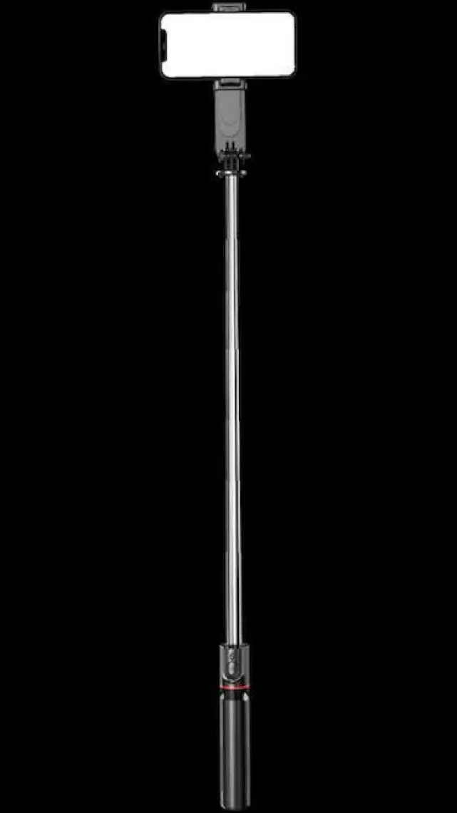 Torima L15 Siyah Led Işıklı Selfie Çubuğu Kablosuz Tripot Selfie Monopod Selfie Stick