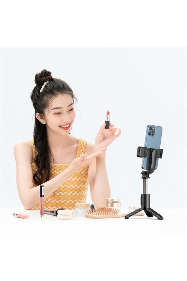 Ss-1781 Bluetooth Selfie Çubuğu Uzaktan Kumandalı/tripod Standlı - Siyah