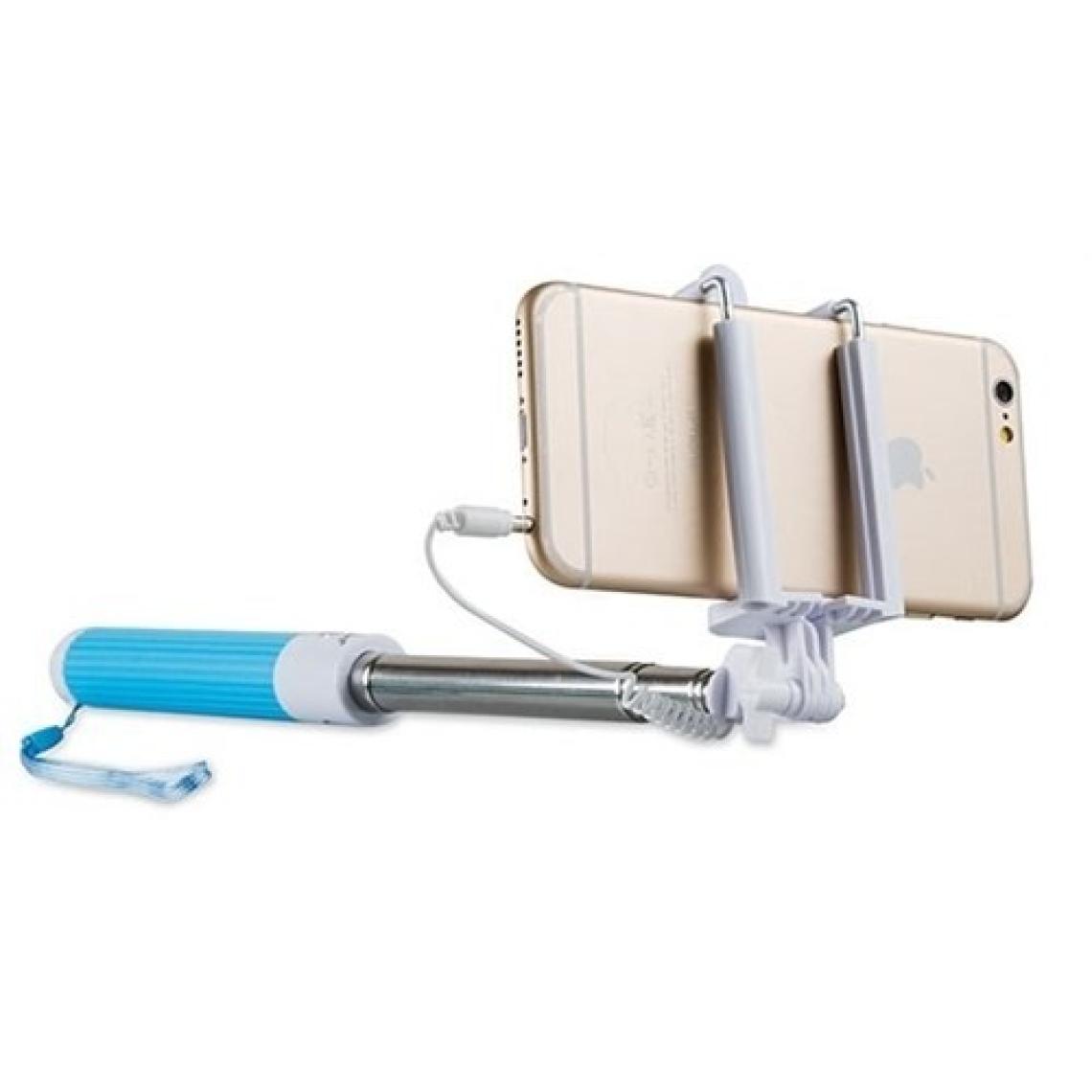 Addison AD-S33 Kablolu Beyaz/Mavi Selfie Çekim Çubuğu