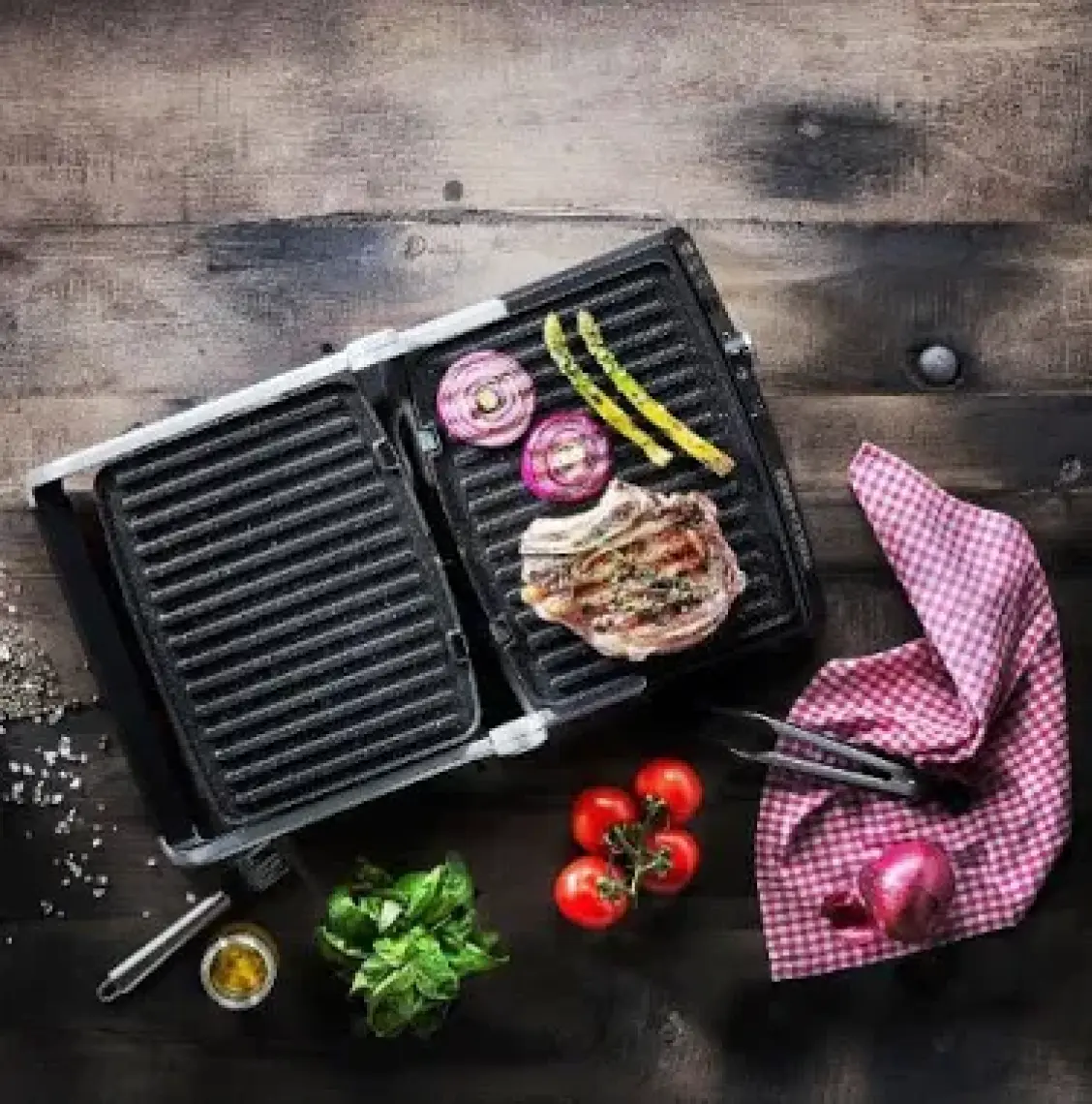 Schafer Grill Haus Rose Gold 2000 W Granit Tost Makinesi