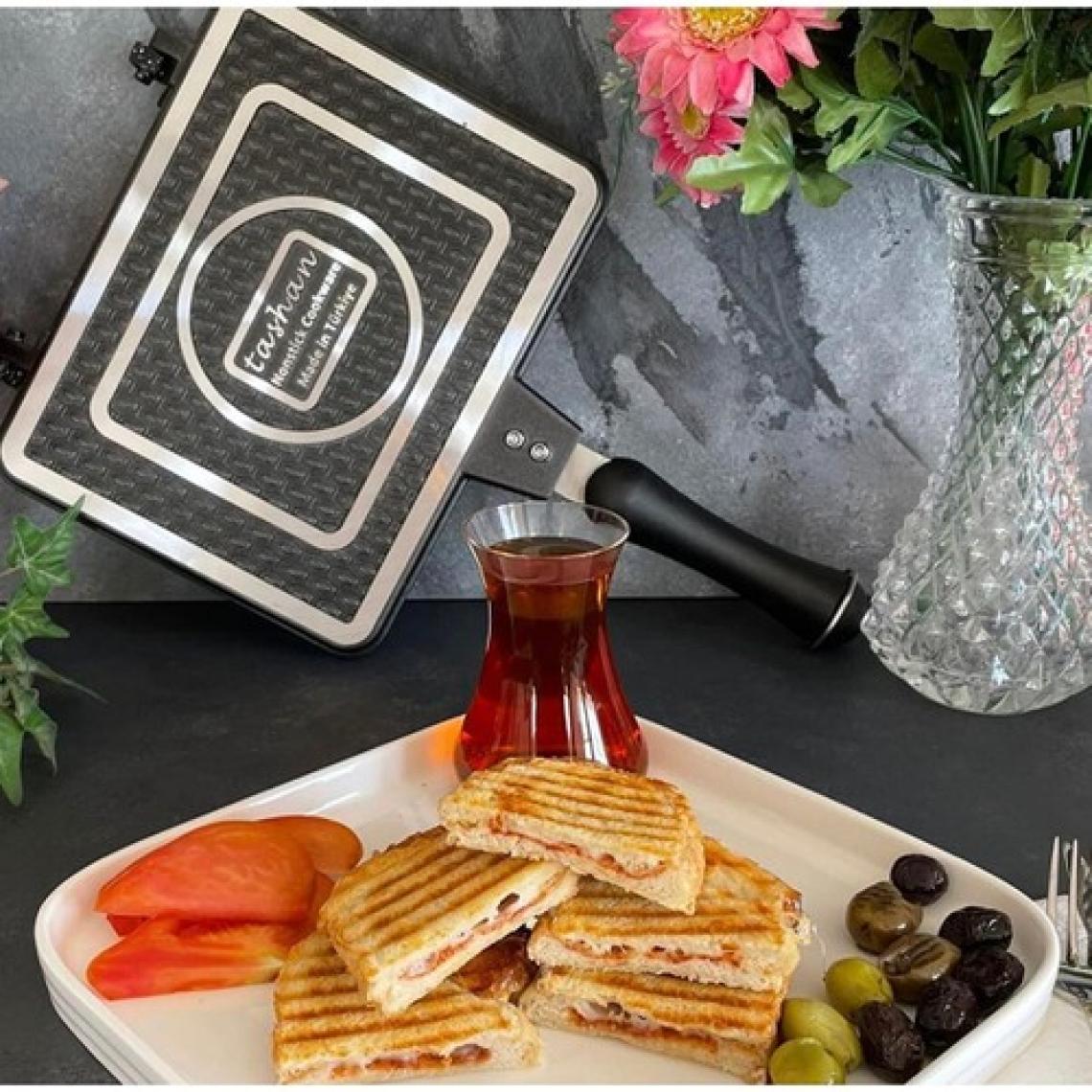 Taşhan Dinç Avm Lüx Iç Dış Granit Döküm Grıll Tava & Ocaküstü Tost Makinası