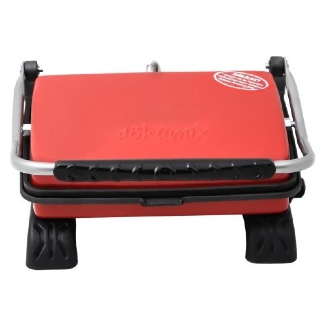 Dökümix Döküm Organik Tost Makinesi 1800W Kırmızı Ev Tipi