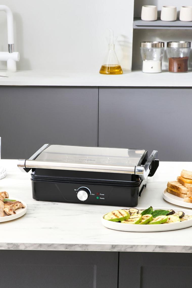 Cookplus x Karaca Inox 2000W Izgara ve Tost Makinesi 4 Dilim