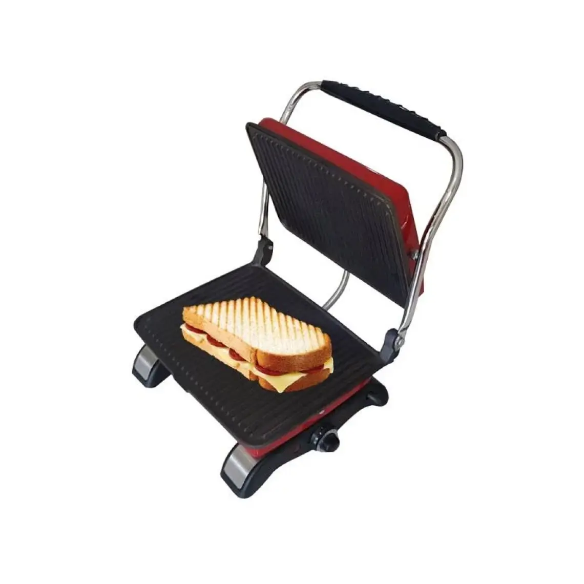 Dökümix Döküm Organik Tost Makinesi 1800W Kırmızı Ev Tipi