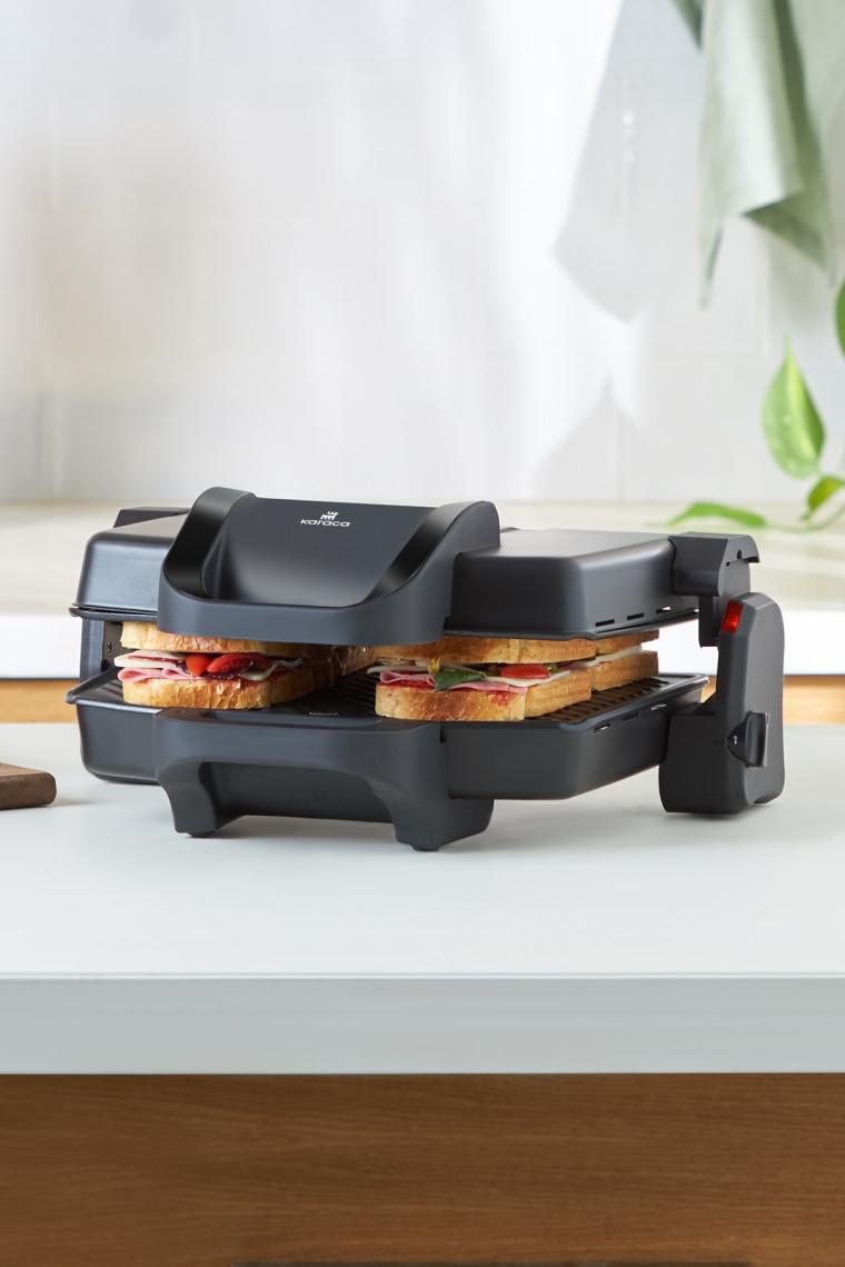 Karaca Future Essential Matte Black 1800 W Tost Makinesi