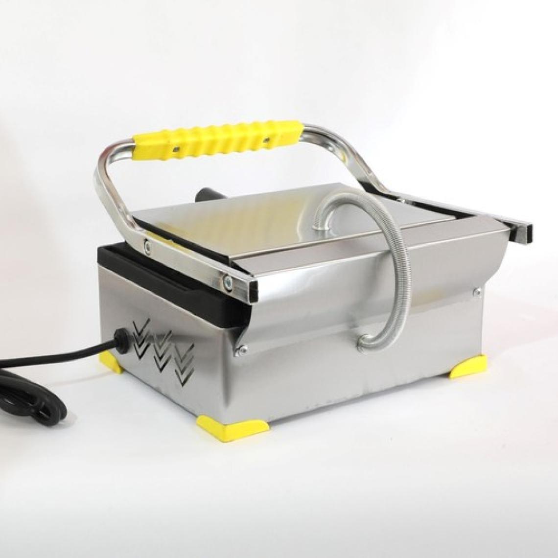 Ev Tipi 8 Dilim Elektrikli Saf Döküm Tost Makinesi  Saf  Döküm 30X23 - Inoks Sarı