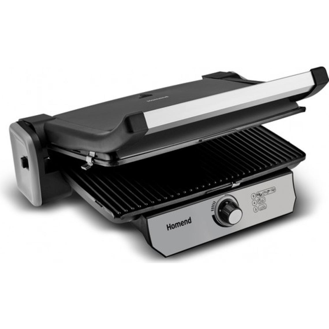 Homend Toastbuster 1381H Siyah Silvet Tost Makinesi