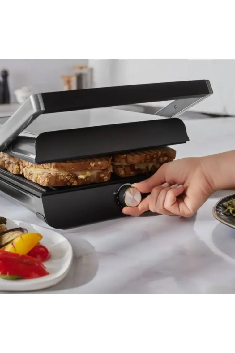 Homend Grilliant 1356H Inox Gövdeli Döküm Plakalı Tost ve Izgara Makinesi
